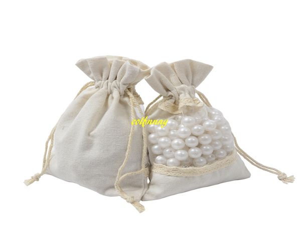 

1000pcs/lot 10x14cm transparent pvc window lace coon burlap bag jewellery beads drawstring pouch wedding gift bags