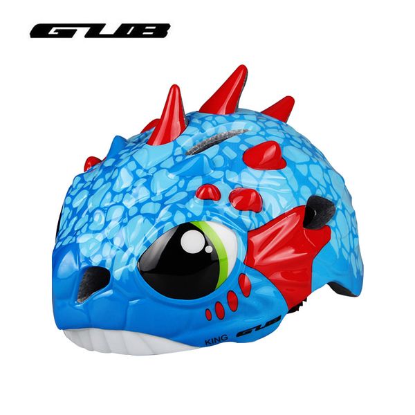 

gub kids cartoon road bicycle cycling helmets ultralight eps+pc child safety helmet outdoor sport for bike skate 3 color 48-52cm