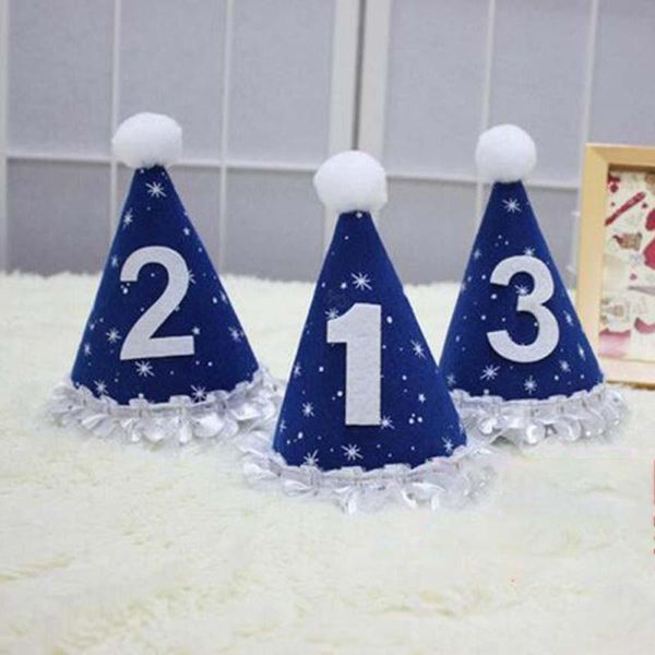 

cute chic birthday hat gold crown party hat headband 1st 2nd 3rd newborn party cap festival decoration supplies l20