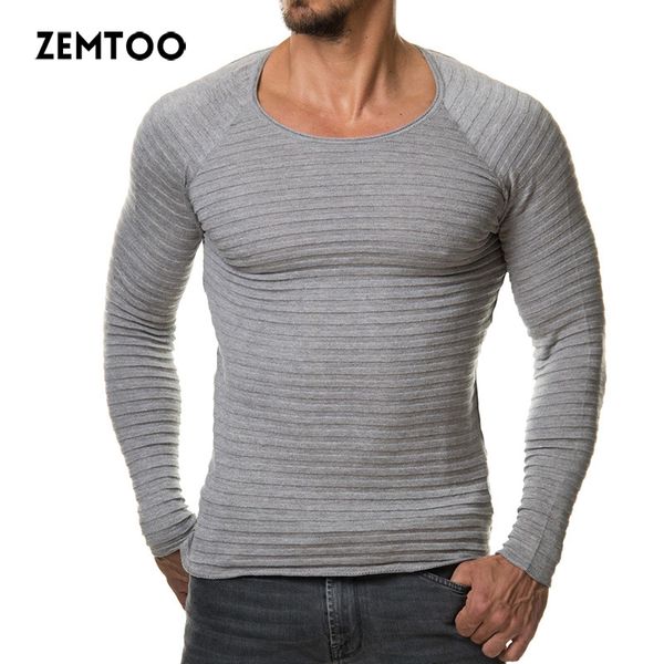 

zemtoo men's tees 2018 summer new o neck short sleeve t shirt men fashion trends elastic tshirt fashion casual long-sleeved, White;black