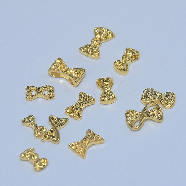 

nail art wheel metal gold hollow bowknot decoration uv gel polish crystal diy design 3d tips manicure tools jewelry accessories, Silver;gold