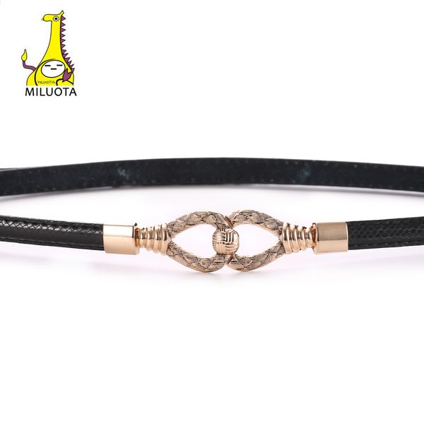 

miluota] fashion belts for women pu leather belt party dress belt coat cinturon mujer mu235, Black;brown