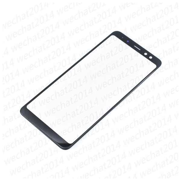 100 шт. OEM передний внешний сенсорный экран стеклянной линзы замена для Samsung Galaxy A8 Plus 2018 A530 A530F