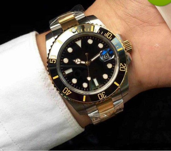 

luxury fashion mens watches ceramic border 8215 machine core automatic movement stainless steel sapphire mechanical watches, Slivery;brown