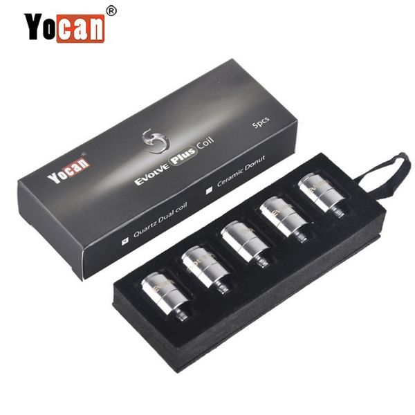 

Подлинные катушки замены катушки Yocan Evolve для Yocan Evolve плюс воск вапоризатора ручки QDC кварц двойной катушки