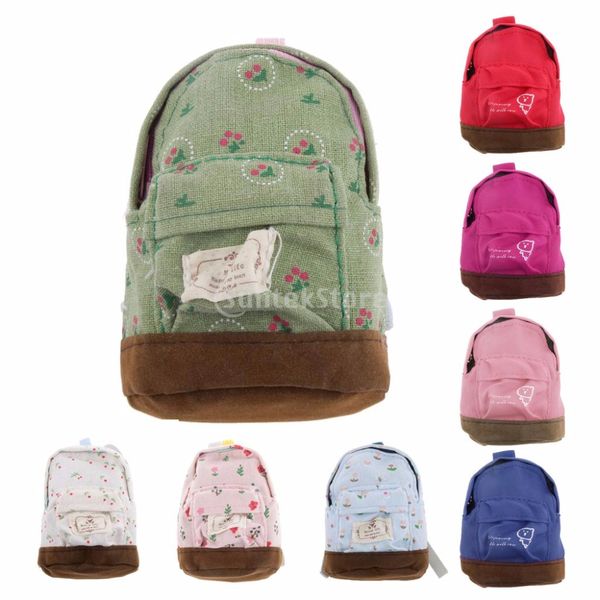 

1:6 scale dark blue backpack shoulder bag dolls house miniature decoration