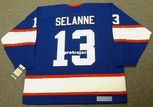 

wholesale mens teemu selanne winnipeg jets 1992 ccm vintage away retro hockey jersey, Black;red