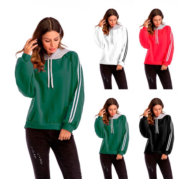 

bofute new women's clothing hooded loose long sleeve coats sweatshirt b5691, Black