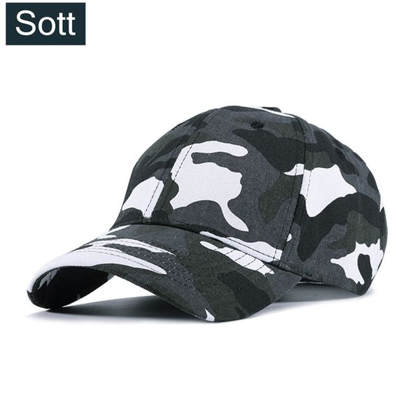 

sott] cotton autumn winter caps camouflage baseball cap for men women cotton fashion bone masculino print snapback hat, Blue;gray