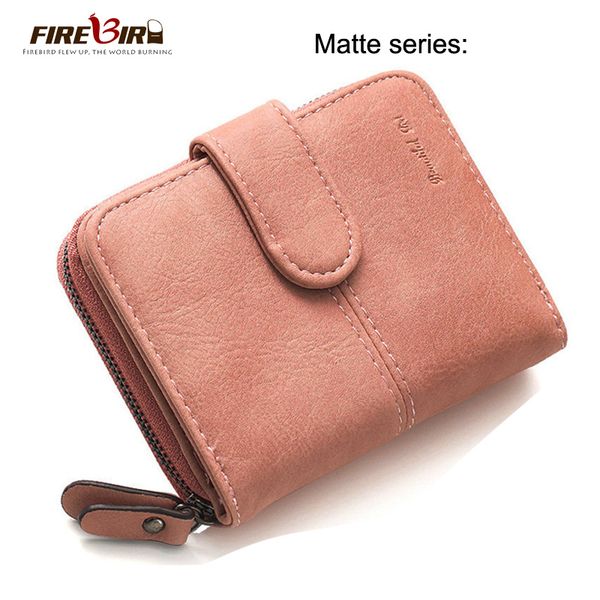 

firebird small letter women purse female mini wallet multifunction women coin purse zipper money change short hasp wallet, Red;black