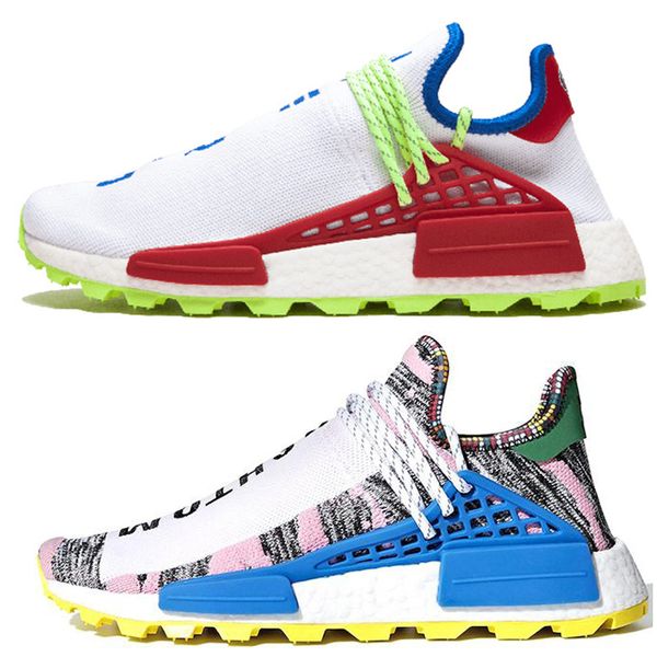 

pharrell x human race afro hu trial solar pack nerd homecoming men women running shoes holi core black sports sneakers size 36-45