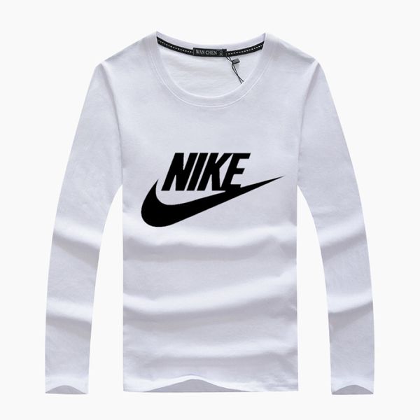 

Fa hion 2019 men 039 long leeved fa hion cotton pring autumn clothe de igner round neck port tee male t hirt, White;black