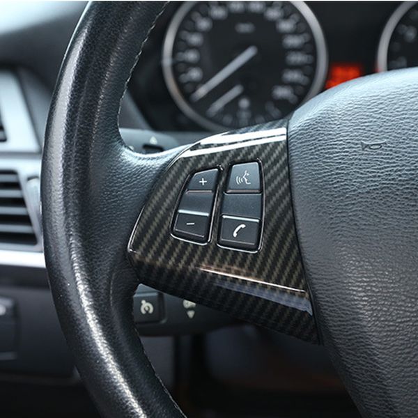 

Кнопки рулевого колеса рамка украшение обложка отделка 2 шт. Для BMW X5 E70 2008-2013 ABS акс