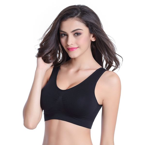 

Running yoga non lip port bra ve t tyle gathered port bra with removable brea t pad