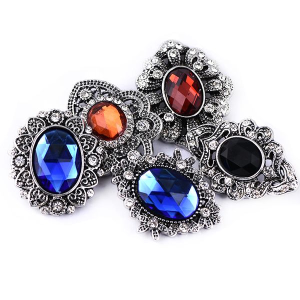 

vintage noosa chunks snap jewelry metal crystal 18mm snap buttons fit snap button bracelet necklace jewelry