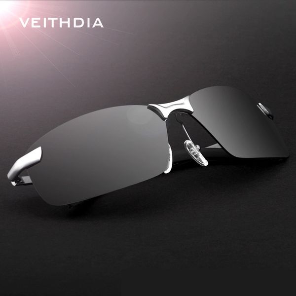 

rimless polarized mens rimless sunglasses designer sun glasses driving goggle for men male shades 3043, White;black