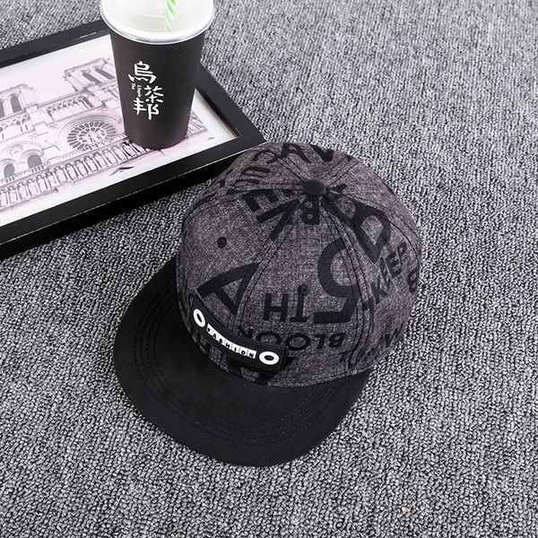 

snapback cap brand embroidery baseball cap flat wing hip hop youth and hat for men and woman, Blue;gray