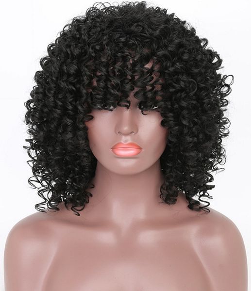 Wholesale Fashion Synthetic Hair Wigs For Black Women Afro Style
