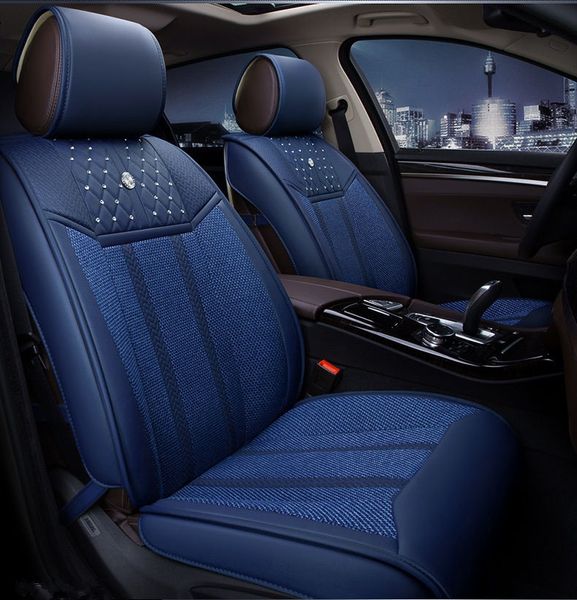 

Universal Fit Car Interior Accessory Seat Covers For Five-Seat Sedan Durable PU Leather Full Set Seat Covers For SUV Automotive Vehicle