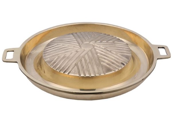 

barbecue dish water frying meat pan copper pan of portable stove frying roast shabu-shabu pot 043