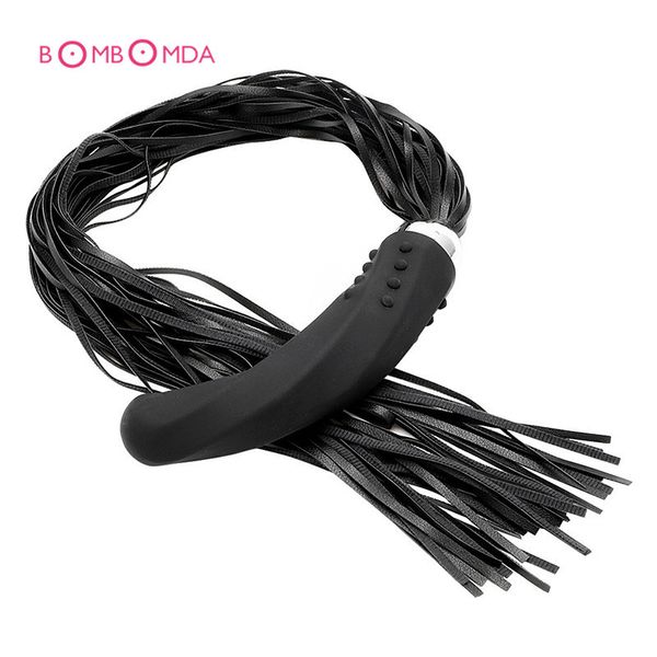 Sex Bondage filrt Sex Whip Giochi per adulti Sculacciata Vibratore Giocattoli adulti del sesso Per donna, Massaggiatore vaginale Vibratore Coda, Prodotti del sesso O2 Y1890804