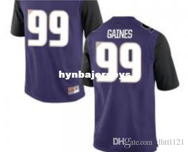 

men #99 greg gaines huskies alumni jersey stitched football jerseys, Black;red