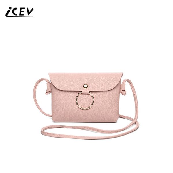 

icev new korean fashion crossbody bags for women messenger bags ring clitch simple ladies shoulder bag bolsa feminina sac a main
