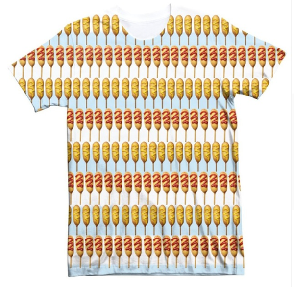

corndog stripes 3d hipster t-shirt corndog burger casual quality hip-hop stylish outfits vintage food harajuku tshirts s-xxxxxxxl u602, White;black