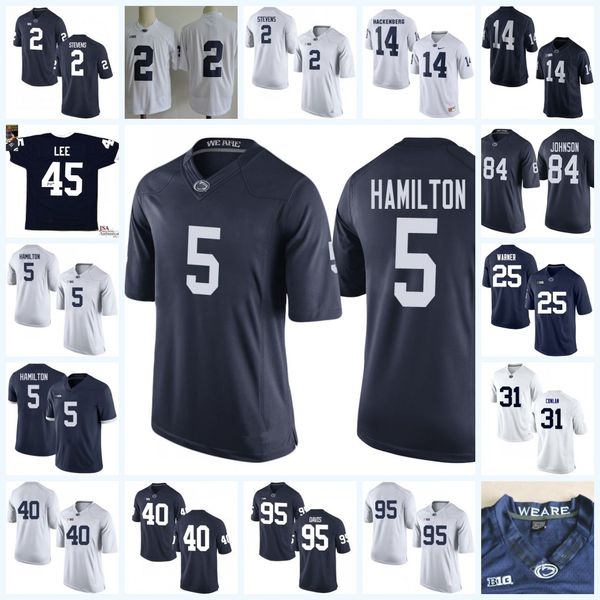 

NCAA Penn State Nittany Lions DaeSean Hamilton College Football Jerseys Tommy Stevens Tyler Davis LENNY MOORE Curt Warner PSU Lions Jersey