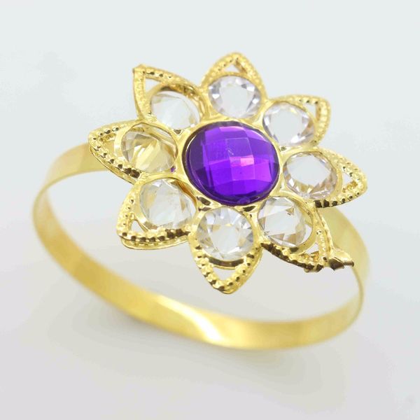 

10pcs acrylic diamond design napkin ring dinner decoration for wedding receptions gifts gold silver