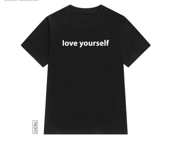 

простое письмо печати шею с коротким рукавом футболки женский, White