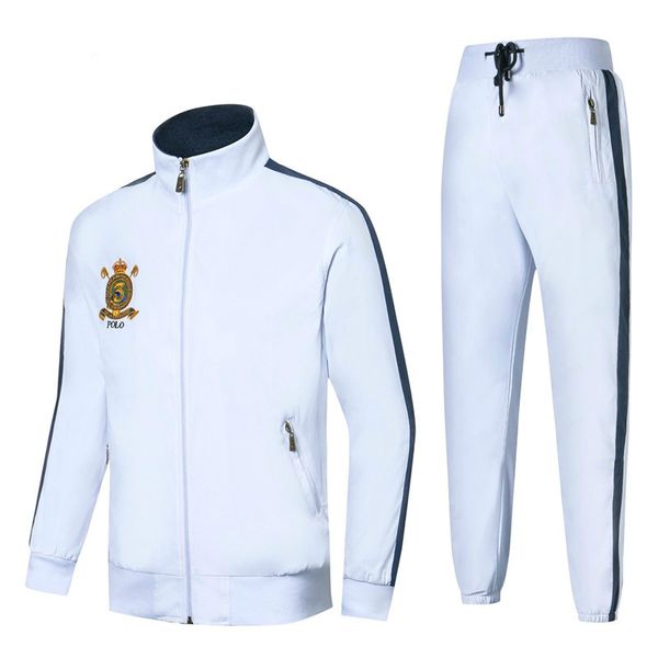 

wholesale 2018 autumn & winter men's polo classic sportswear crown 3# brand big horse sweatshirts jackets pants, Black