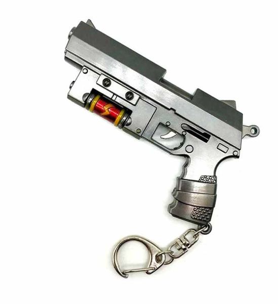 

12 style weapon handgun 17cm guns keychain hammer axe weapon model night pendant pickaxe hoe