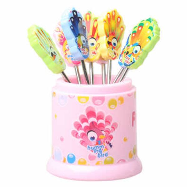 

wholesale-bling recommend cartoon fruit fork stainless steel fruit fork 8 rb178