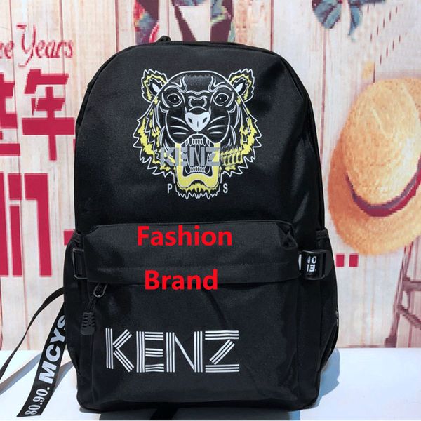 

Новая Мода Бренд Рюкзак Мужчины Женщины Открытый Пакеты Рюкзак Вышитые Тигр Диза