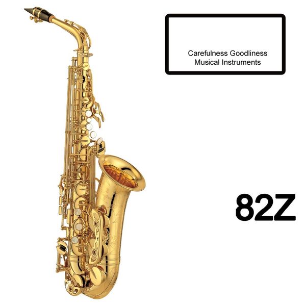 

Brand New CG Japan Major Professional Custom Z Alto Saxophone 82Z с чехлом и мундштуком Золото черное лакированное