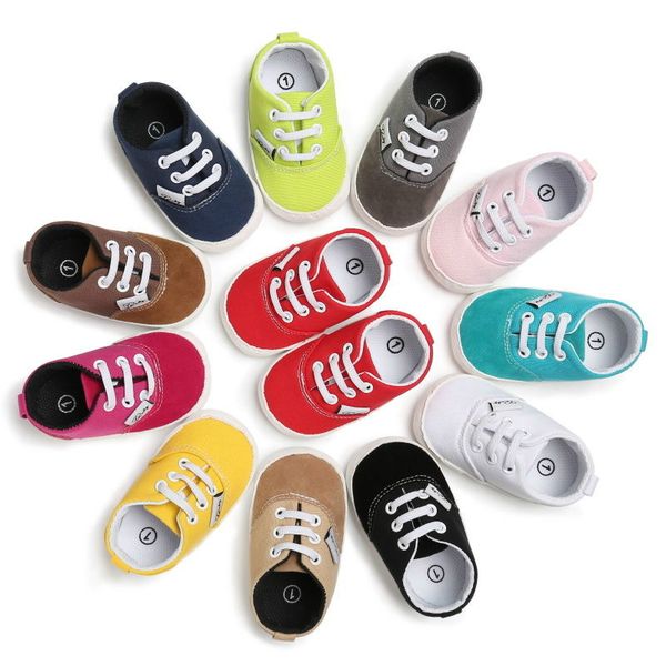 

2018 latest children's wear 0-18m newborn toddler infant baby kid shoes children breathable antiskid lace up shoes first walkers
