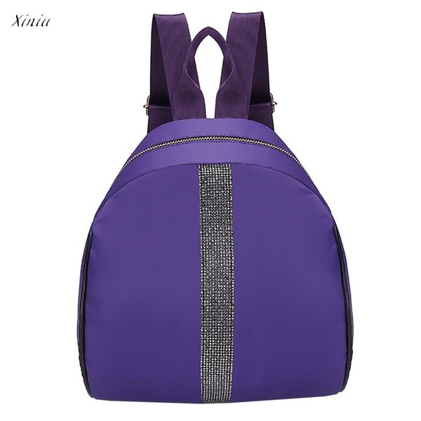 

fashion school bag backpack women students nylon hit color shoulder bag youth backpacks for teenage bagpack