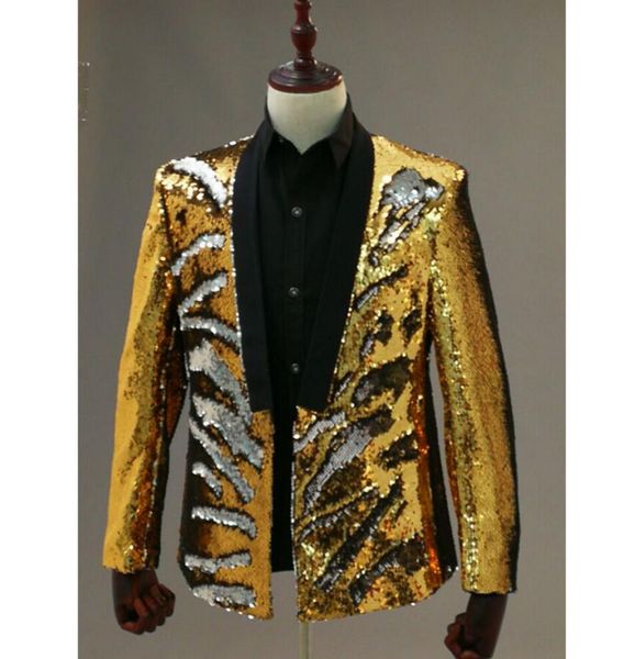 

новый xs-5xl 2018 мужская одежда bigbang gd волос стилист мода тонкий блестки костюм костюм плюс размер певица плотва костюмы, White;black