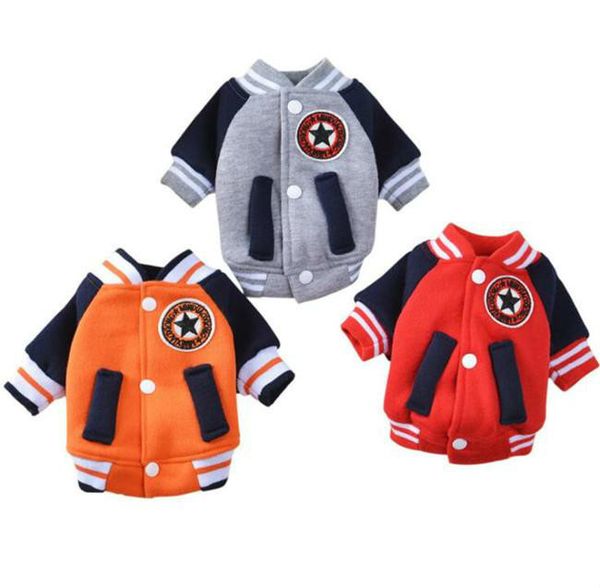 Acheter Chien Prix Bas Vêtements Pet Coat Outfit Chiot Pull Baseball Uniforme Mode Sport Coréen Styles Base Jacket Pour Chien Chiot Vêtements De 453