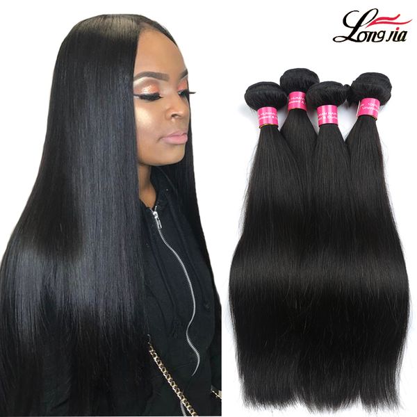 

8а норки бразильские прямые волосы дешевые перуанские малайзийские индийские девственные прямые человеческие волосы сделок бразильские челов, Black