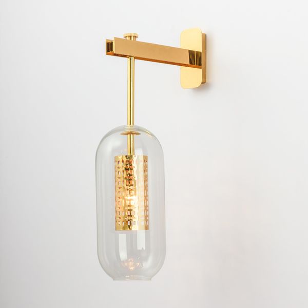 

nordic modern wall sconces light luxury iron glass wall lamp living room bedroom lantern creative wall lights