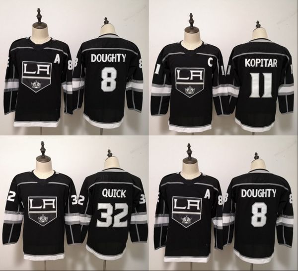 

Men Women Youth Kids Los Angeles Kings 8 Drew Doughty 11 Anze Kopitar 32 Jonathan Quick Black Jerseys All Stiched Hockey Jersey Boy Girls