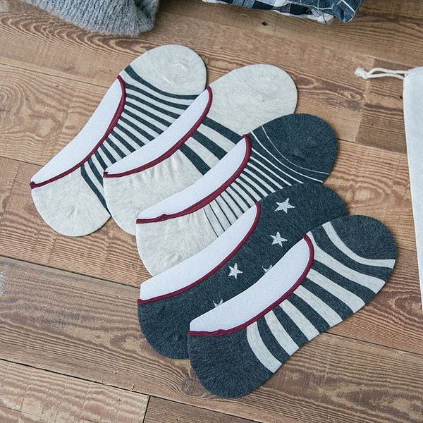 

summer men's casual vintage sweat super socks shallow invisible socks cotton, Black