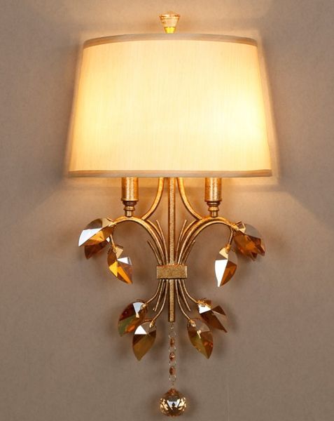 

Modern cry tal wall conce light for dining room background iron retro hotel wall lamp hade wall light led bar vintage arandela llfa