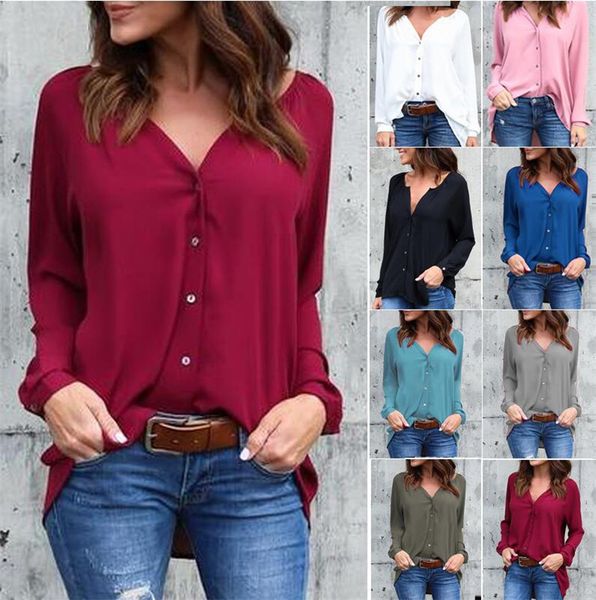 camisas manga larga dama