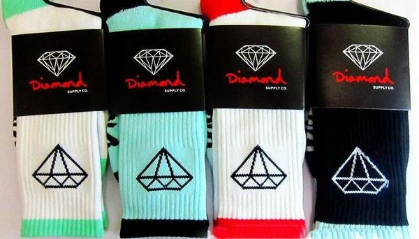 

Бренд Дизайнер Хлопок Coolmax Diamond Носки Мужские Высокого Качества Высокие Носки Happy