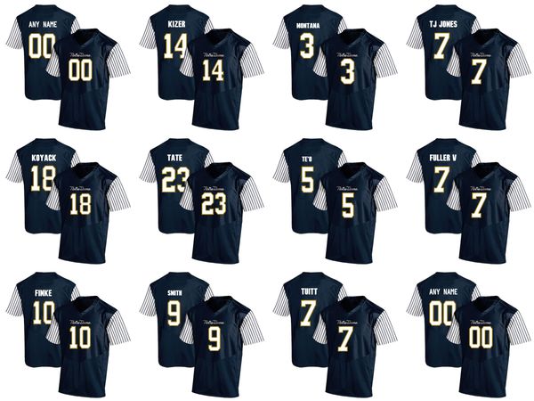 

football jerseys norte dame fighting irish# ben koyack chris finke deshone kizer golden tate jaylon smith stephon tuitt college football sti, Black;red