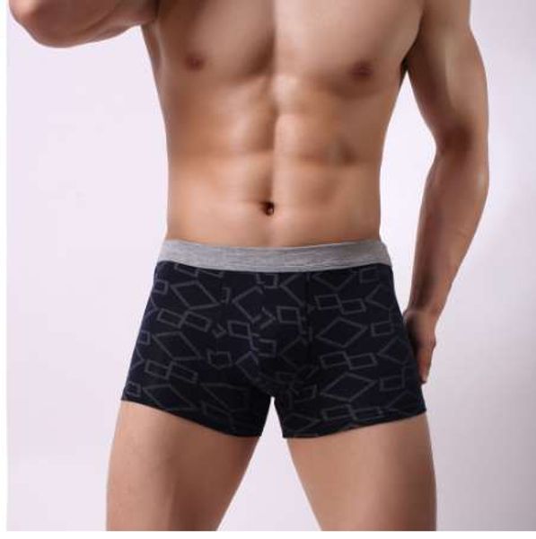 Sólido Clássico Bambu Mens Underwear Boxer Sexy Underwear Homens Crotchless Underwear para Homens Cuecas Boxer Masculina
