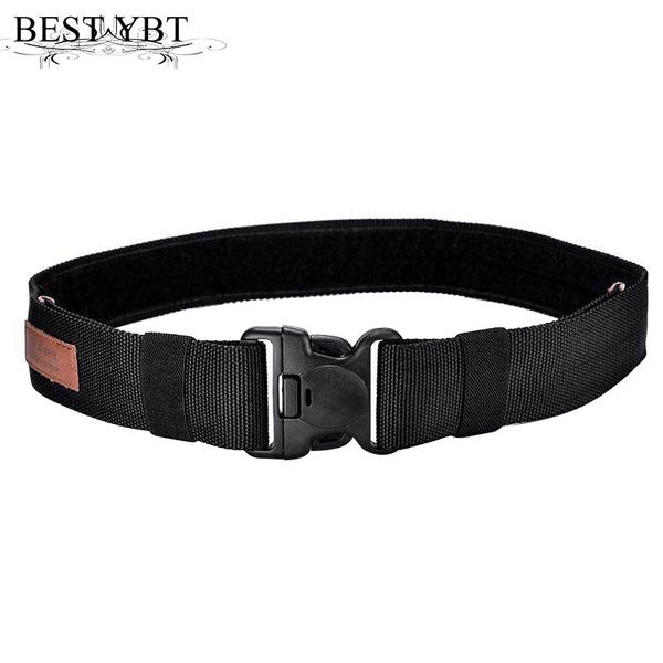 

ybt belt fashion insert buckle nylon men belt multi-functional outdoor sports men and women, Black;brown